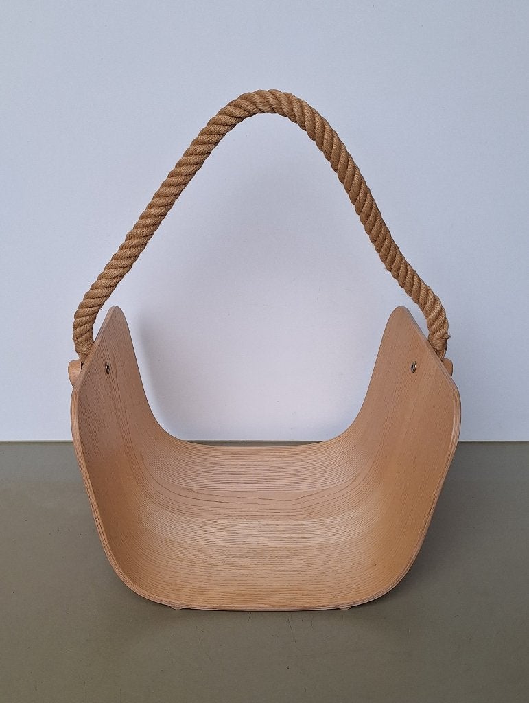 vintage Ikea design Varmer houten lectuur-bak krantenbak, Gebruikt, Modern, Lectuurbak, Ophalen of Verzenden