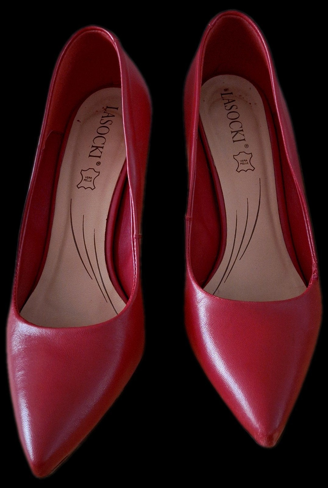 Lasocki leren pumps - Maat 37, Kleding | Dames, Lasocki, Ophalen of Verzenden, Rood, Pumps
