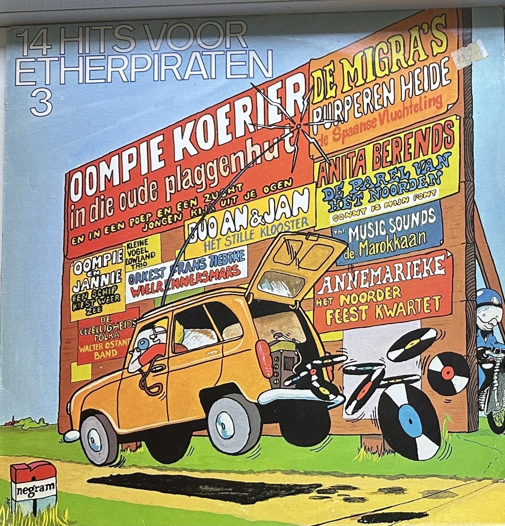 14 Hits voor etherpiraten Lp  Nr 3, LP, Verzenden, Zo goed als nieuw, Levenslied of Smartlap