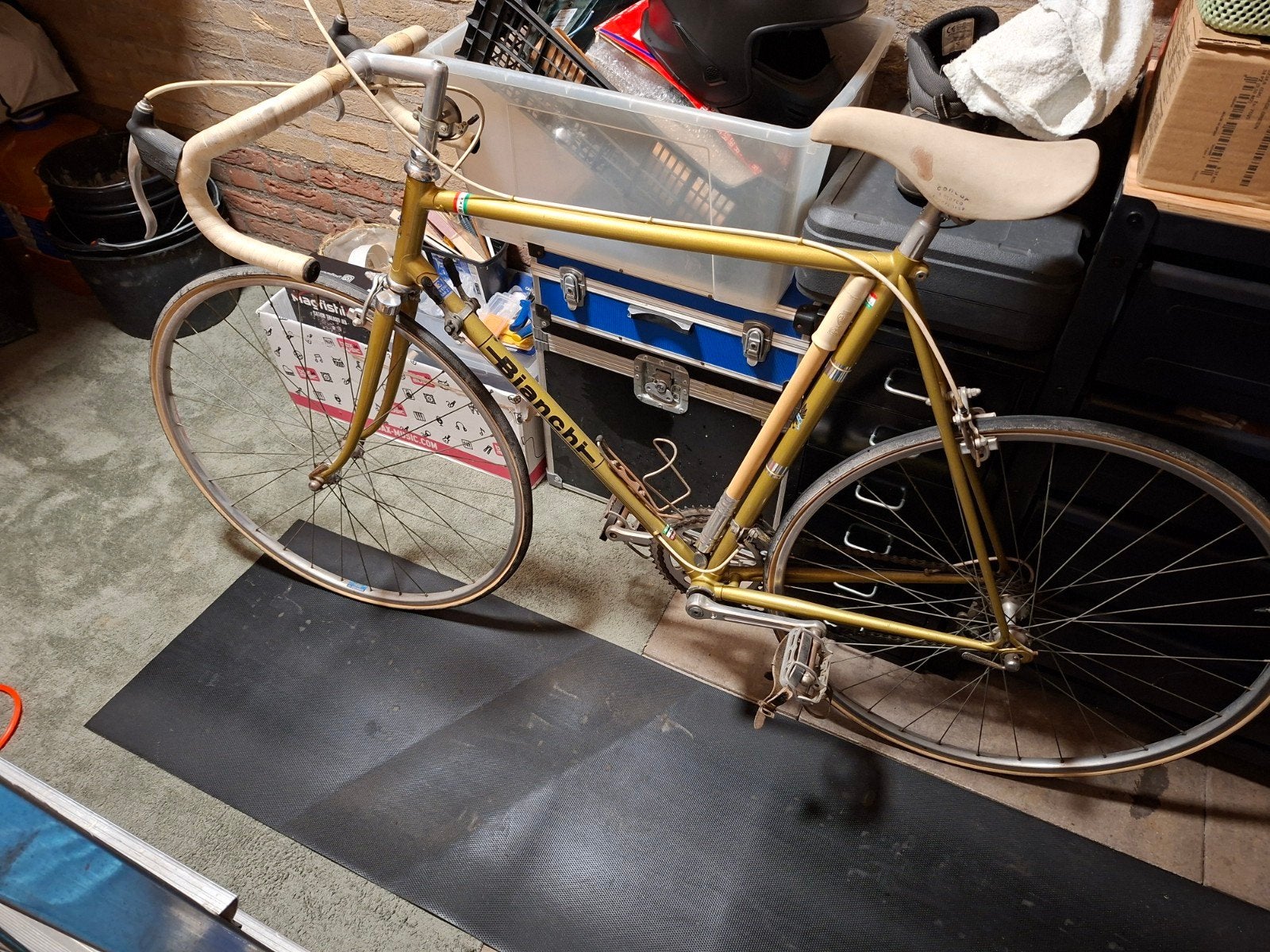 Bianchi Rekord uit 1978/1980, Gebruikt, 10 tot 15 versnellingen, Velgrem, Aluminium