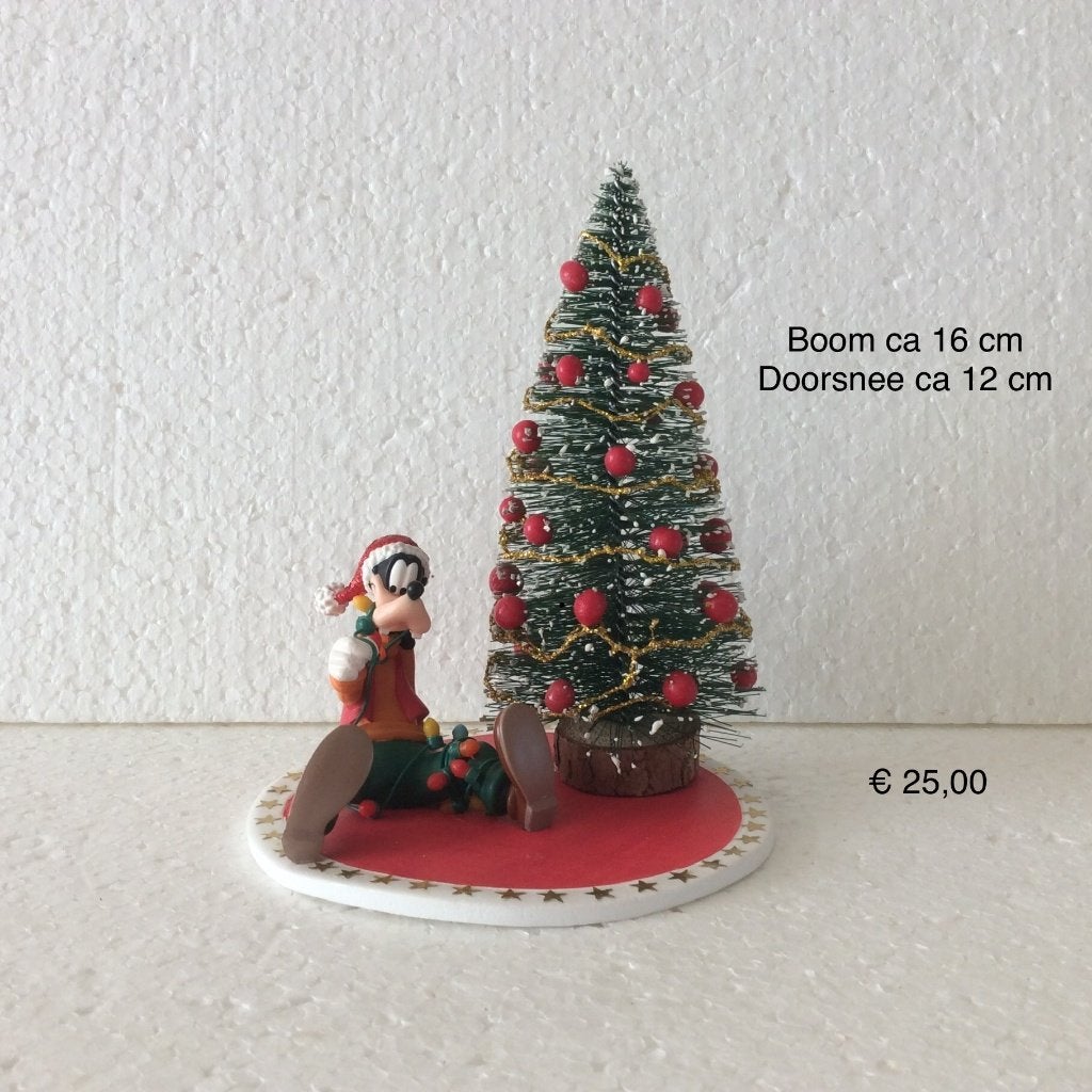 Disney : Goofy - beeldje - kerst decoratie -, Ophalen of Verzenden, Goofy of Pluto, Zo goed als nieuw, Beeldje of Figuurtje