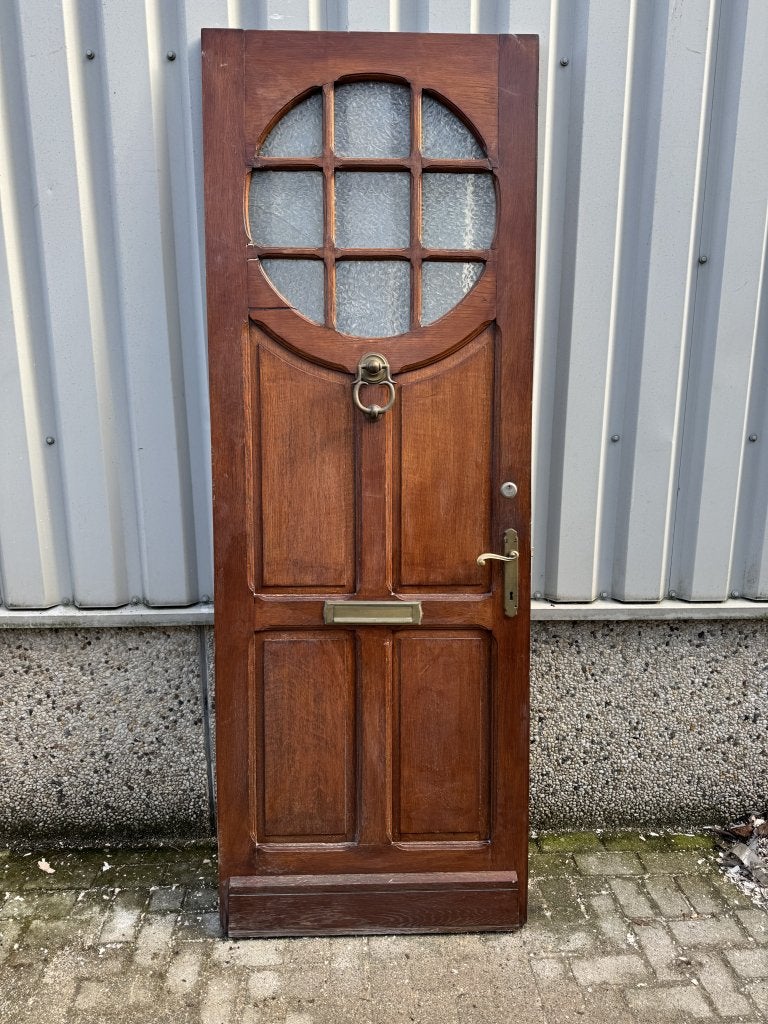 Prachtige eiken antieke voordeur uit 1920 (86 x238), Jurgen.hoogenboezem@gmail.com, 80 tot 100 cm, 215 cm of meer, Buitendeur