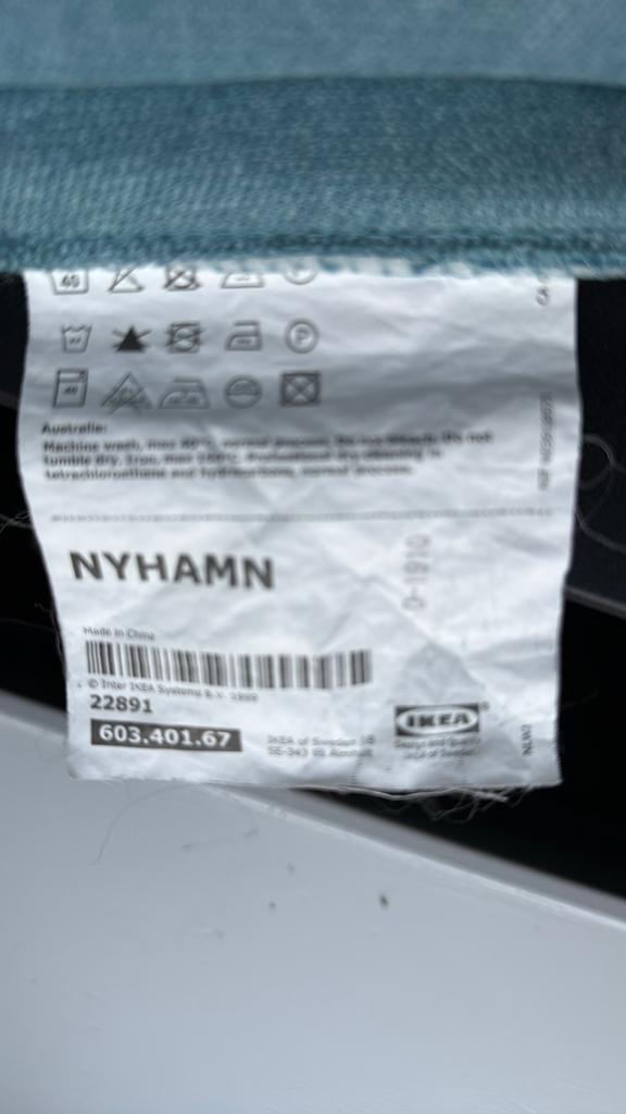 Slaapbank Nyhamn IKEA, Ophalen, Gebruikt, Blauw, Tweepersoons