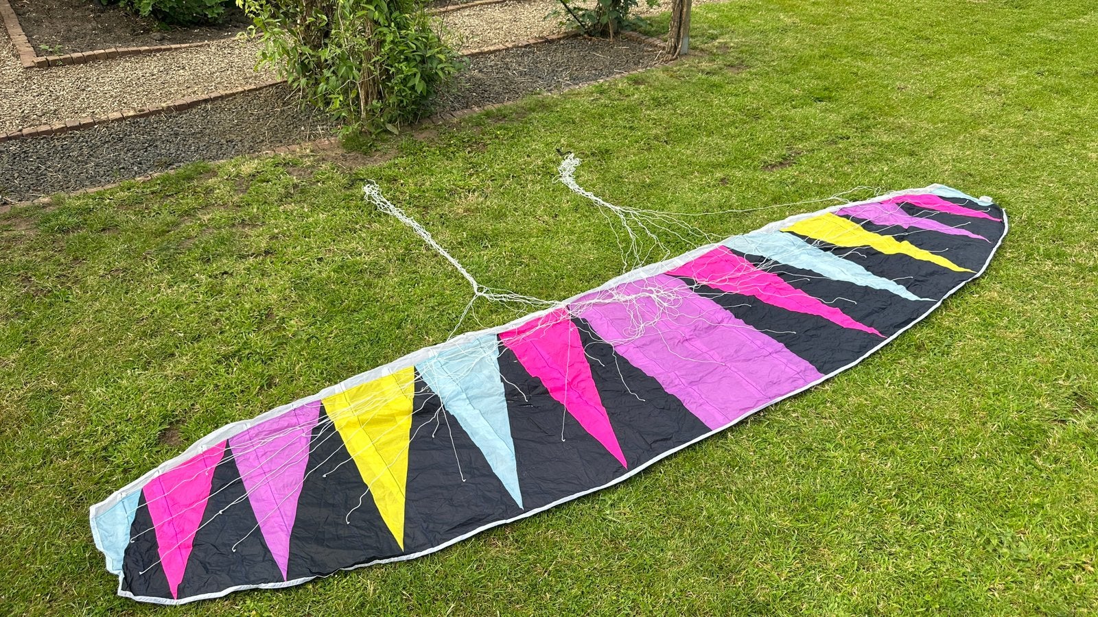 Grote Stuntvlieger (ongeveer 4 meter+), Ophalen of Verzenden, Gebruikt, Tweelijns, Vlieger