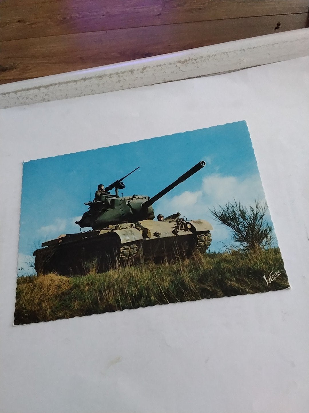 Oude Ansichtkaart: Tank van de Franse Cavalerie, Ophalen of Verzenden