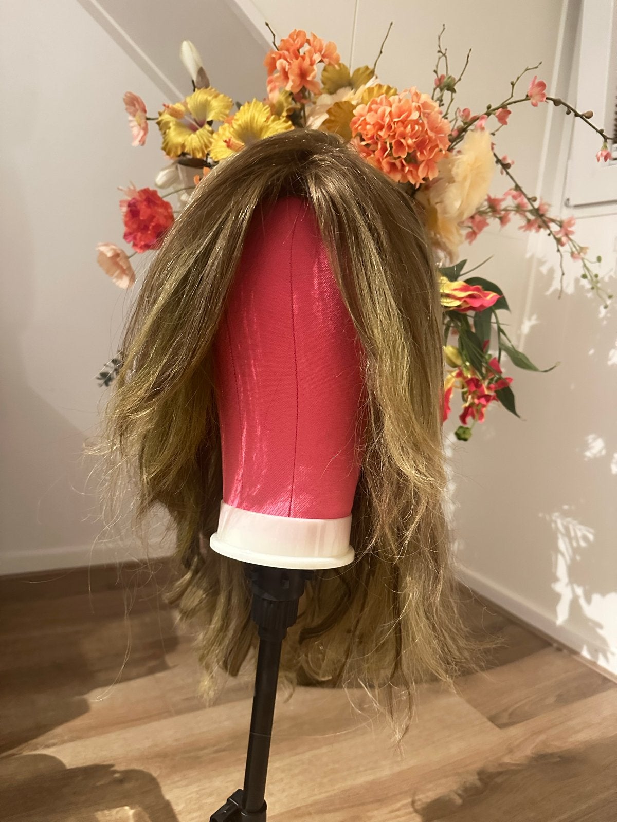 Lace front wig echt haar blond highlights 60 cm lang, Sieraden, Tassen en Uiterlijk, Uiterlijk | Haarverzorging, Ophalen of Verzenden