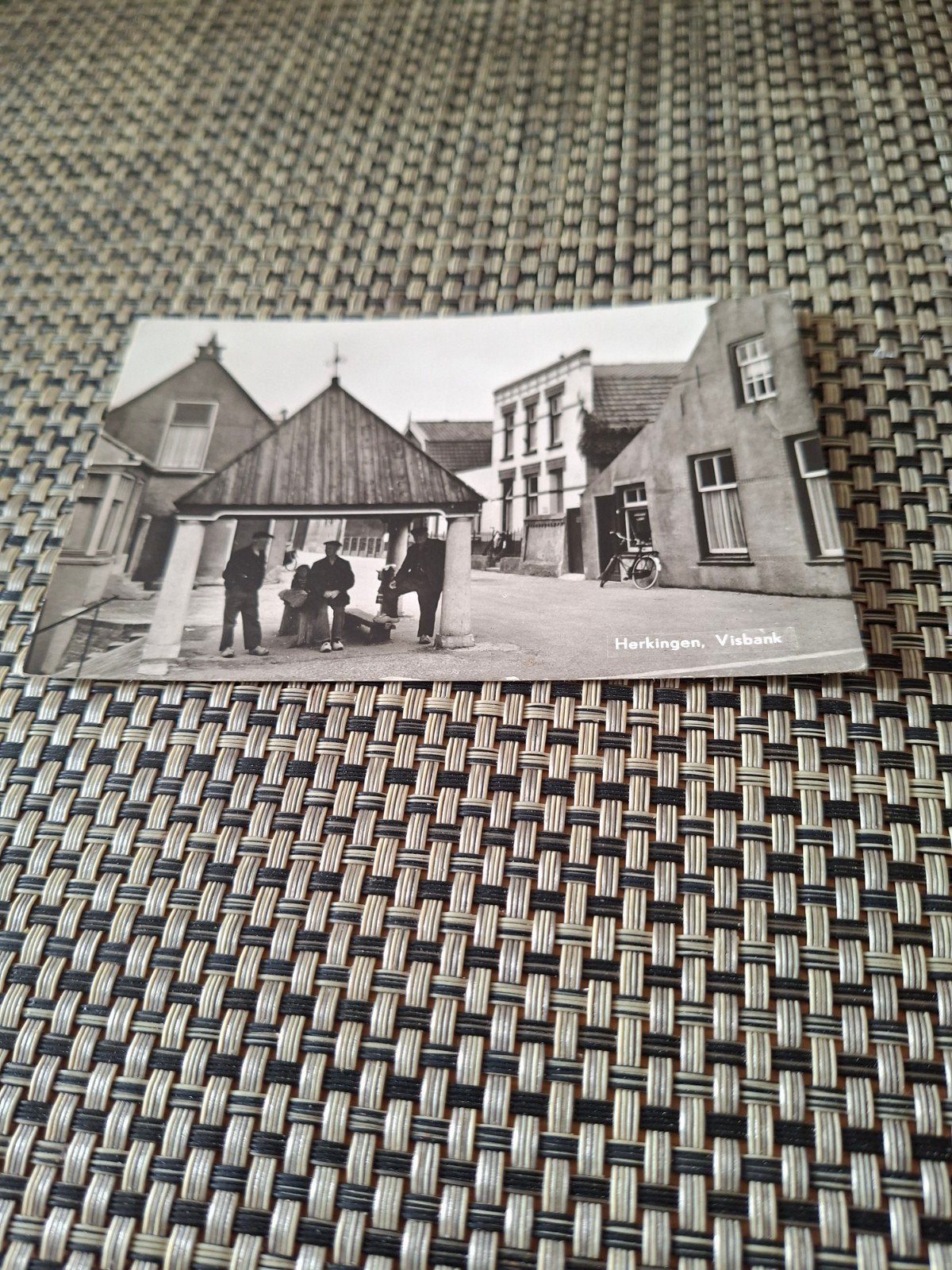 Herkingen, Visbank - Gelopen, Ophalen of Verzenden, 1960 tot 1980, Gelopen, Zuid-Holland