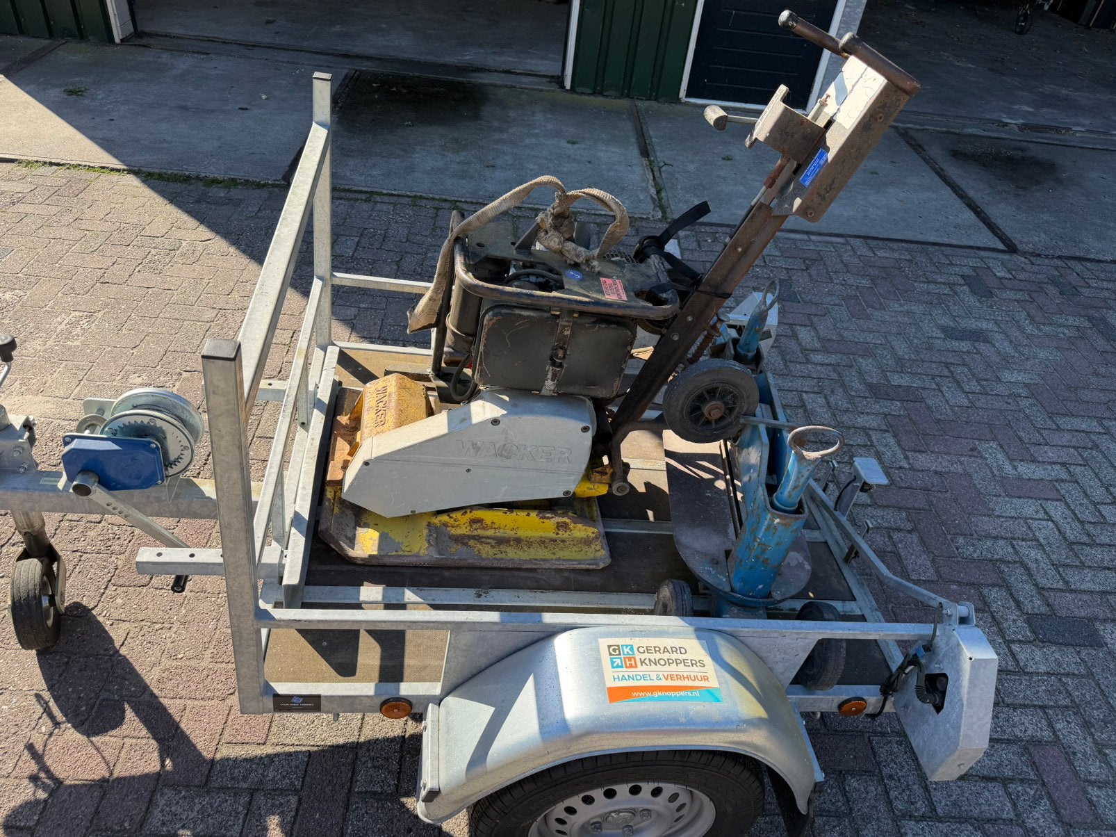 Trilplaat te huur 3 tons, Ophalen, Gebruikt