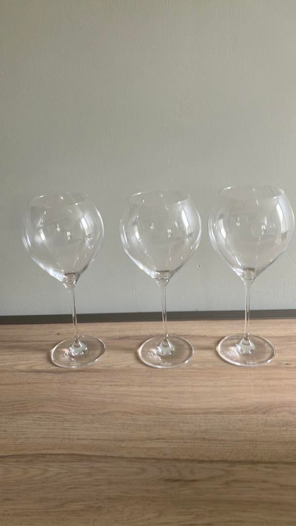 3 grote Rosenthal wijnglazen, Ophalen, Glas of Glazen, Overige stijlen, Glas