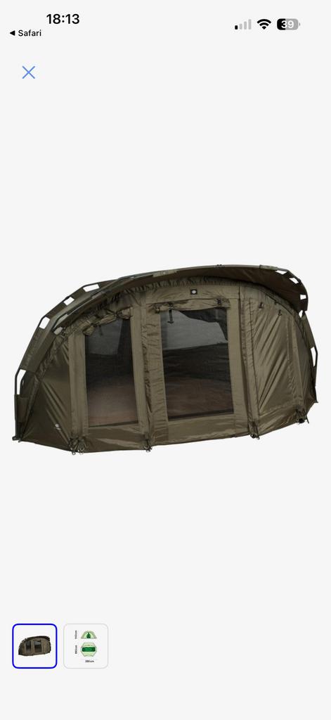 Jrc tx 2g bivvy vistent 2 persoons, Watersport en Boten, Hengelsport | Karpervissen, Zo goed als nieuw, Complete set, Ophalen of Verzenden