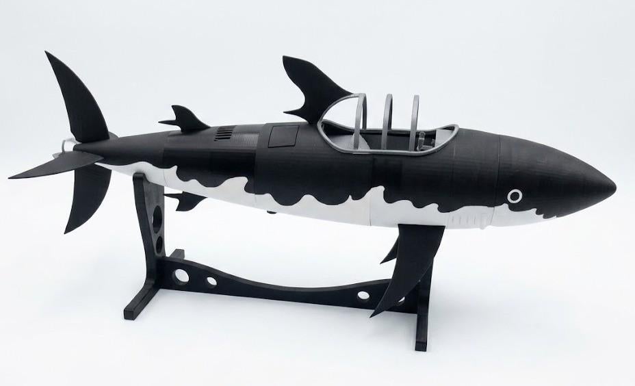 Tintin Haai Onderzeeër – Gigantische 3D Print (1,20 Meter), Ophalen of Verzenden, Nieuw, Schaalmodel