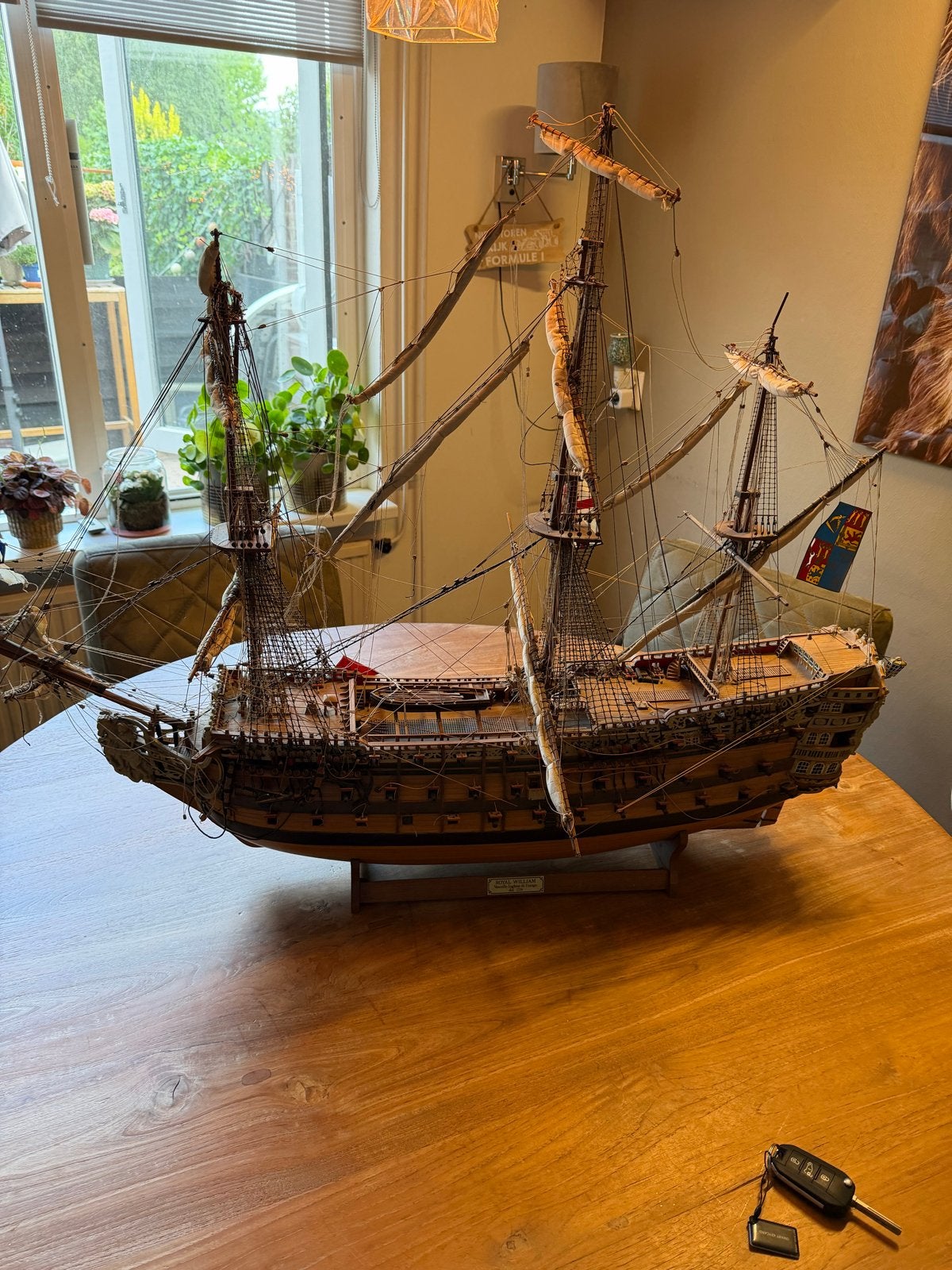 Royal William scheepsmodel - averij aan touw en mast, Ophalen, Gebruikt, Groter dan 1:32, Overige merken