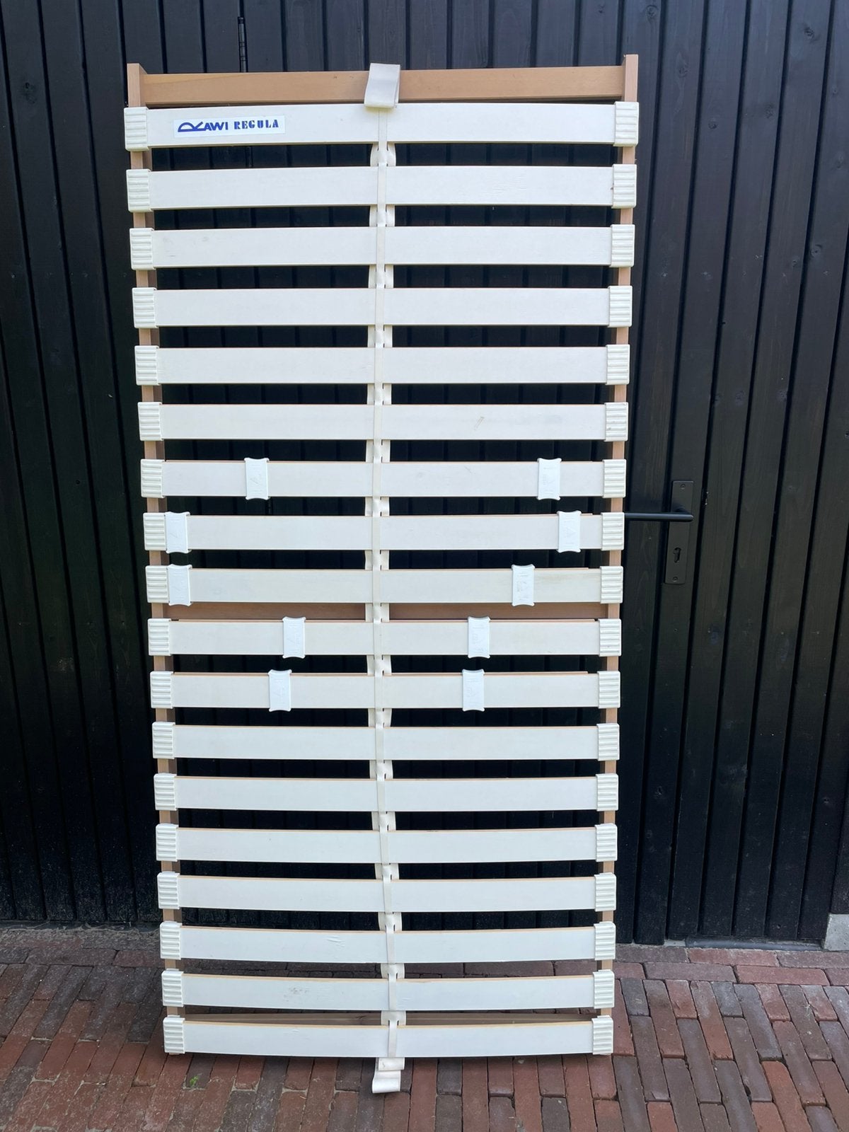 Lattenbodem met bijpassend matras 1.90x90, Ophalen, Gebruikt, 90 cm, Eenpersoons