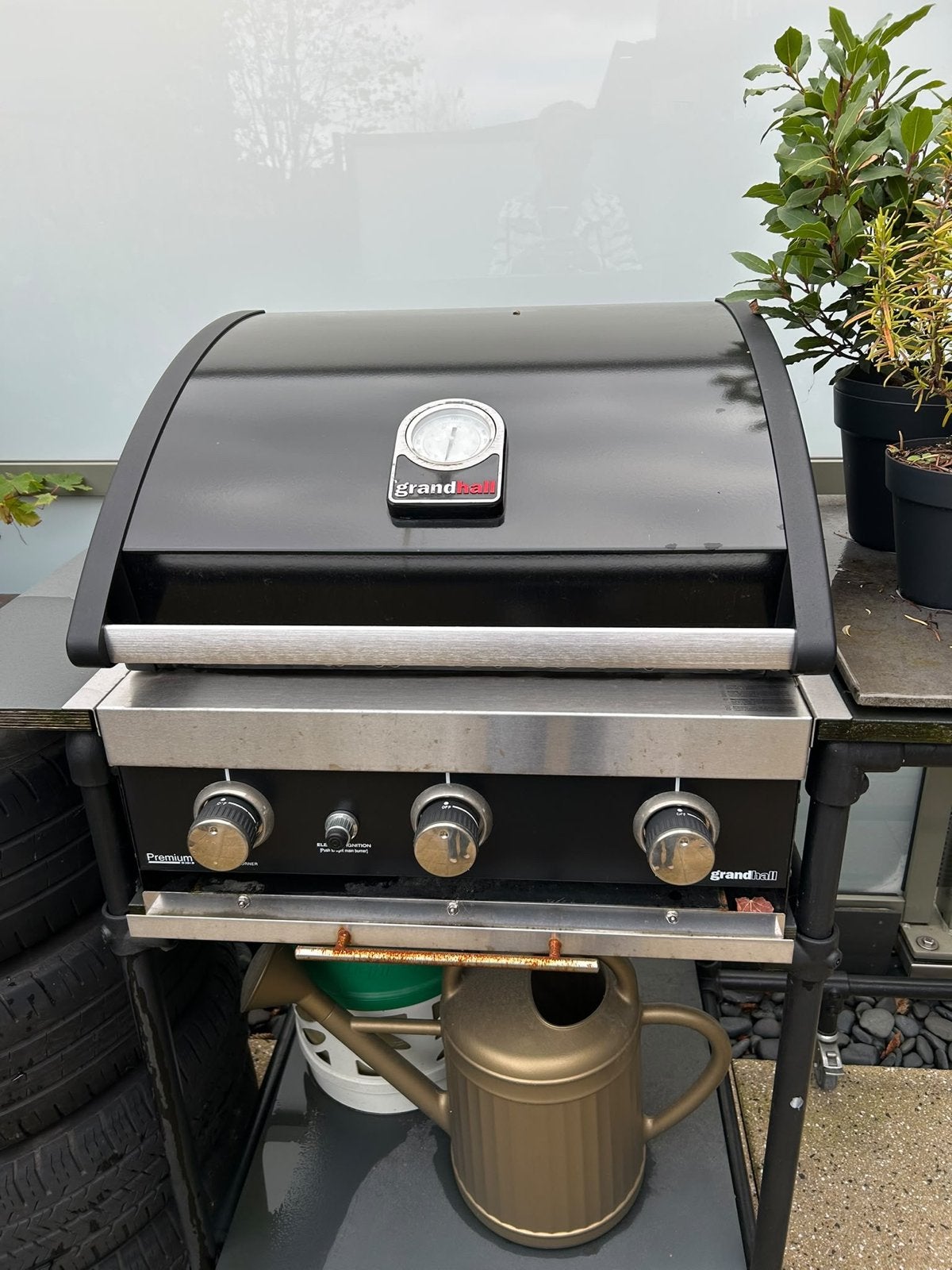 Grandhall Premium gasbarbecue, Ophalen, Gebruikt