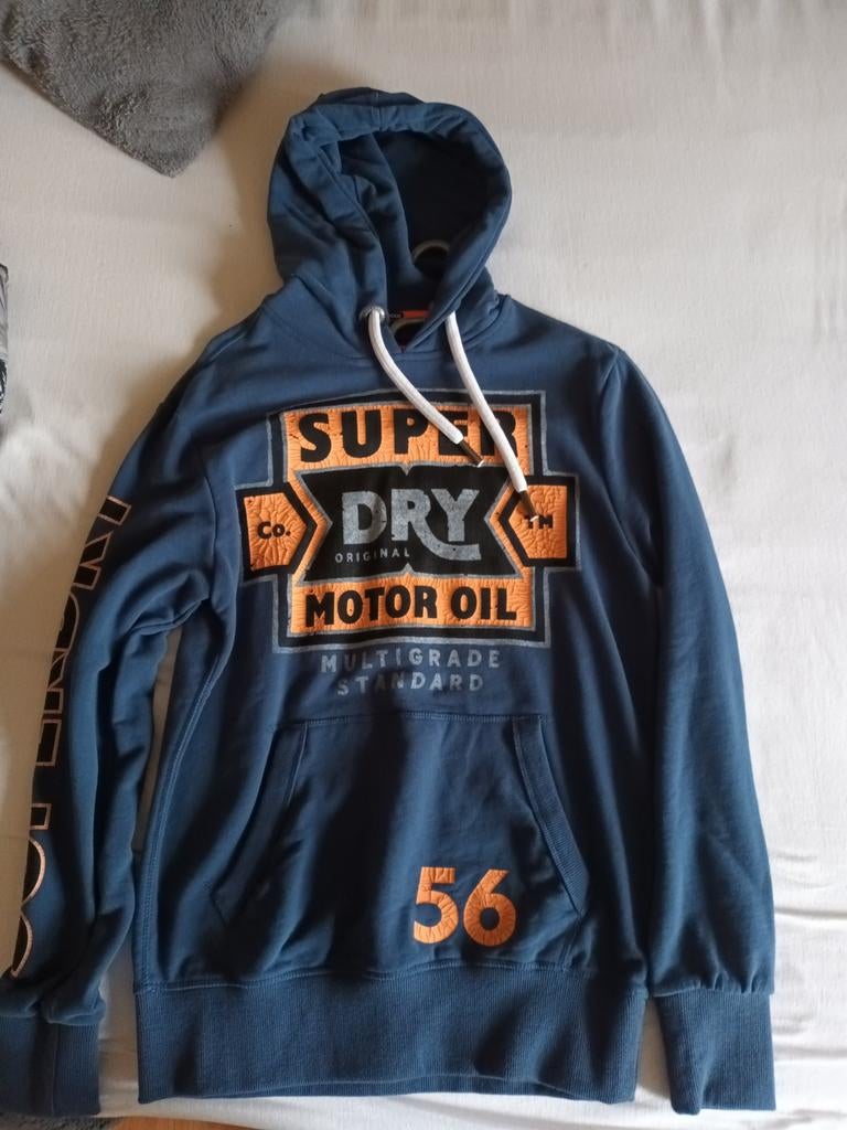 Superdry trui met capuchon maat L, Ophalen of Verzenden, Nieuw, Blauw
