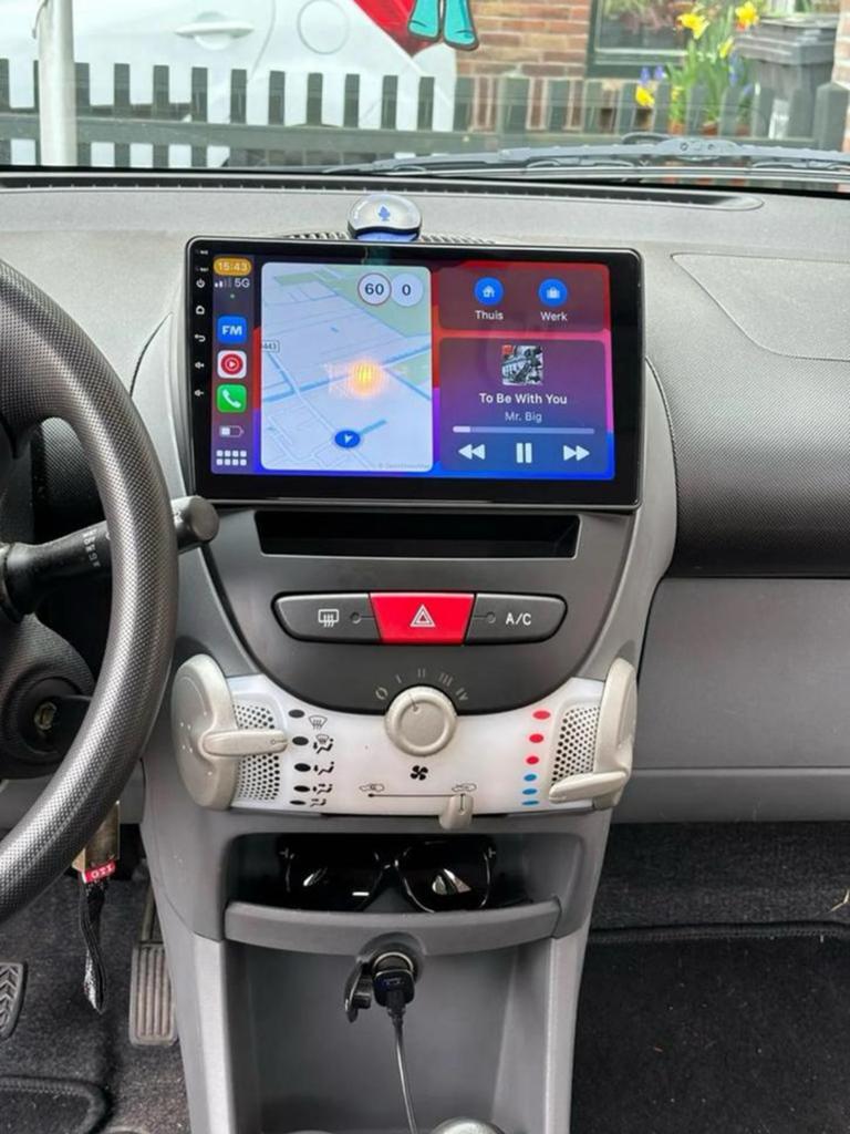 ACTIE‼️ CarPlay Citroën C1, Toyota Aygo, Peugeot 107, Ophalen of Verzenden, Nieuw