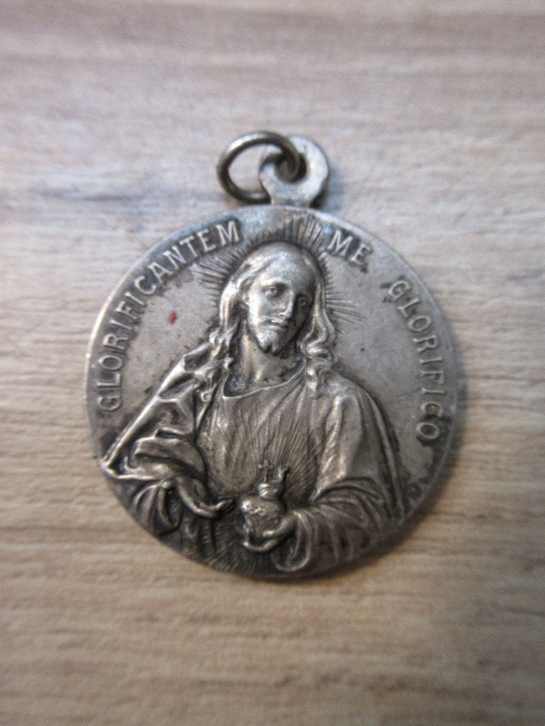 Katholieke devotiepenning religieuze medaille met Jezus, Ophalen of Verzenden