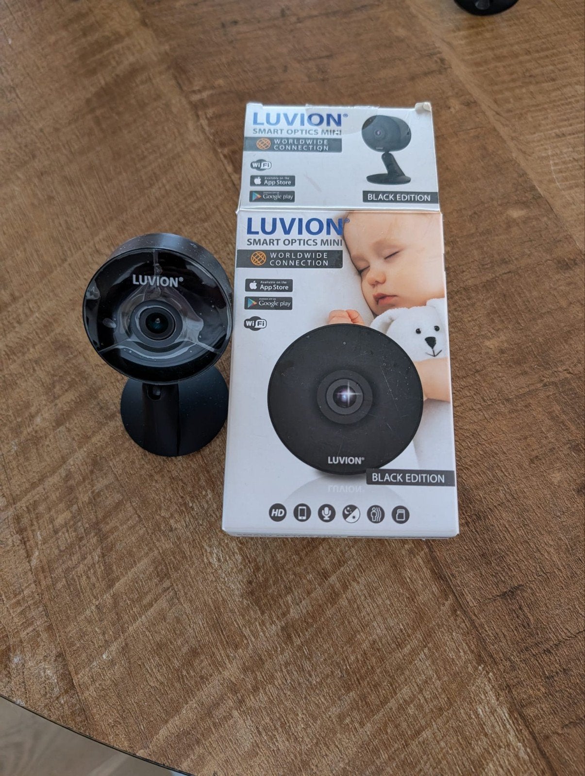 Luvion Smart Optics Mini Wifi Babyfoon Camera, Ophalen of Verzenden, Zo goed als nieuw, Minder dan 100 meter, Camera