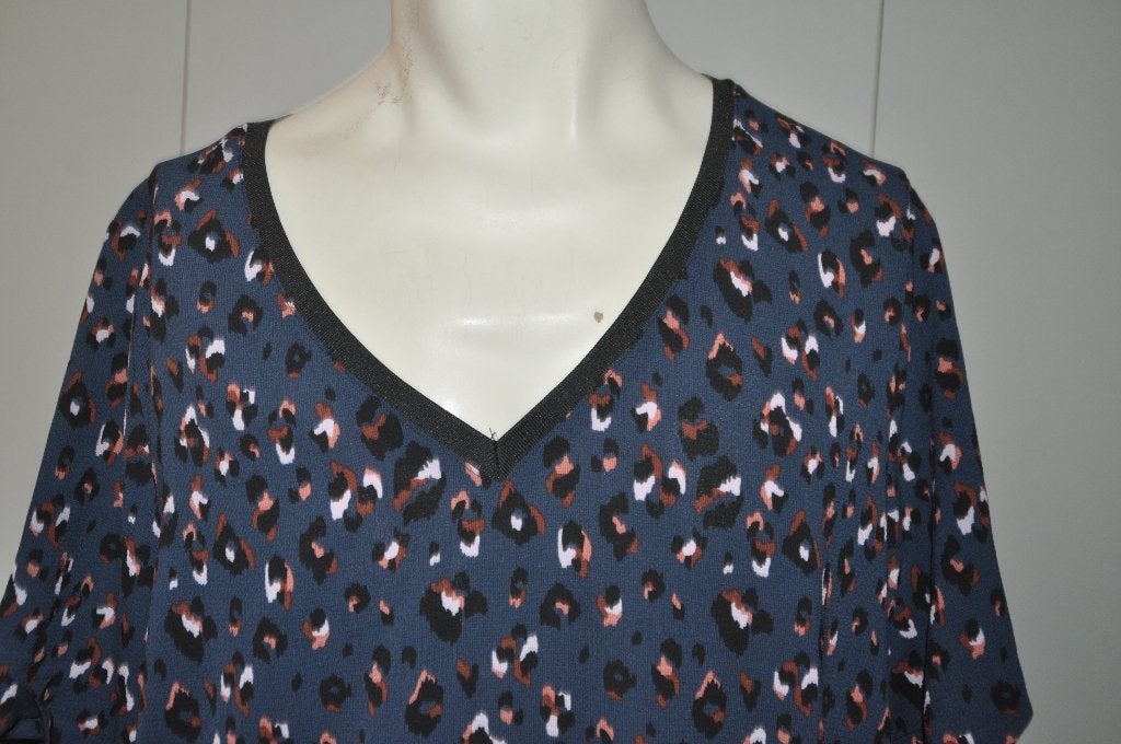 AD47 Tuniek maat XL Blauw Zwart Bruin lila, Kleding | Dames, Ophalen of Verzenden, Zo goed als nieuw, Blauw, Blouse of Tuniek