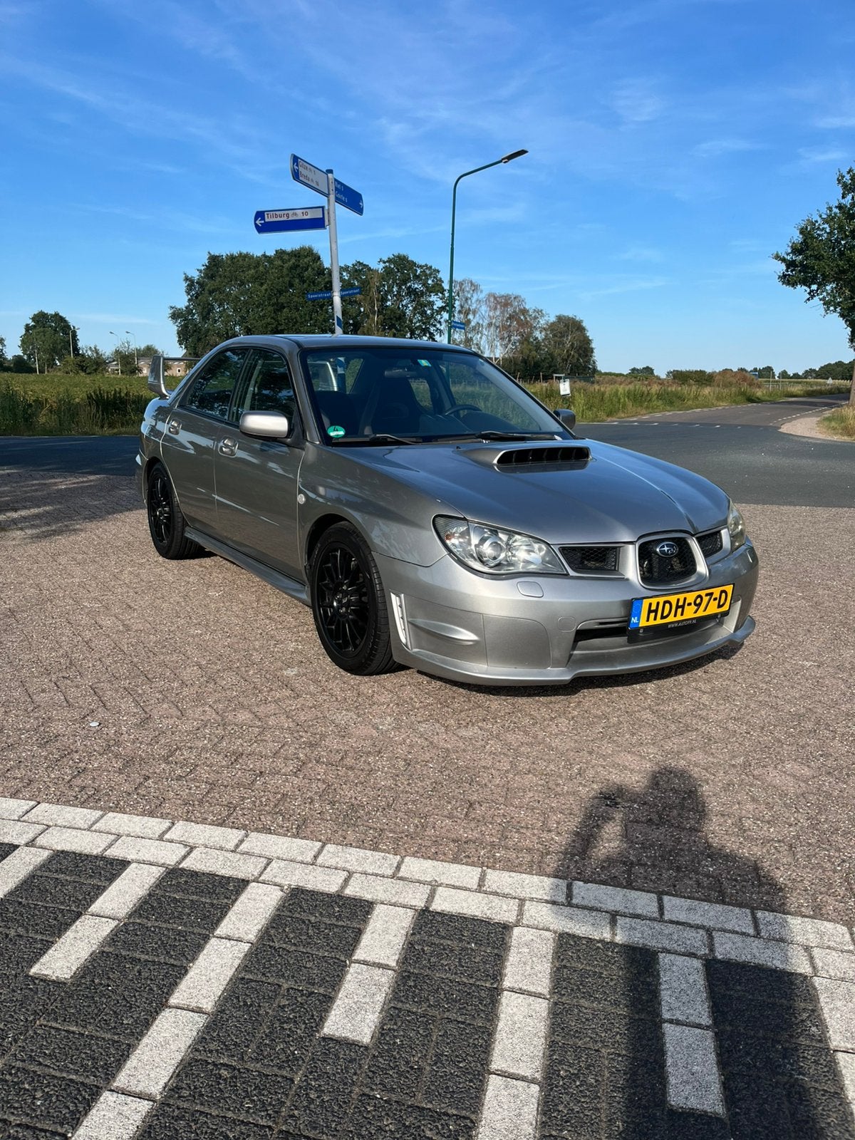 Subaru Impreza 2.5 WRX AWD 2006 Grijs hawkeye, Auto's, Stof, 4 cilinders, Handgeschakeld, Impreza