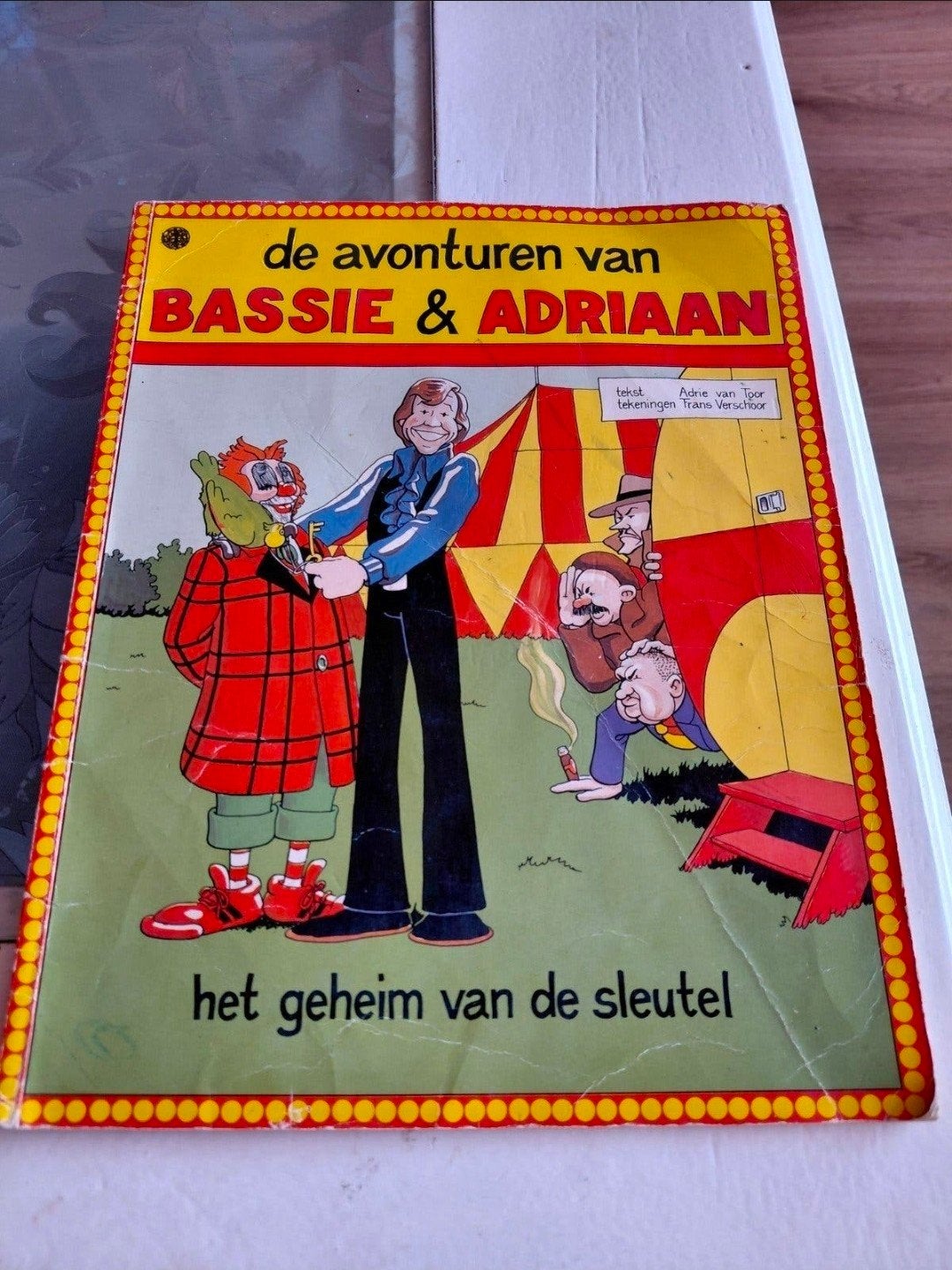 1983 Stripboek Bassie en Adriaan Geheim van de Sleutel., Eén stripboek, Ophalen of Verzenden, Gelezen