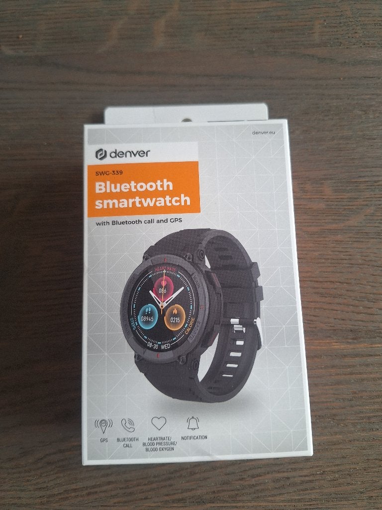 Horloge Denver bluetooth smartwatch SWG-339 nieuw, Ophalen of Verzenden, Nieuw, Zwart, Android