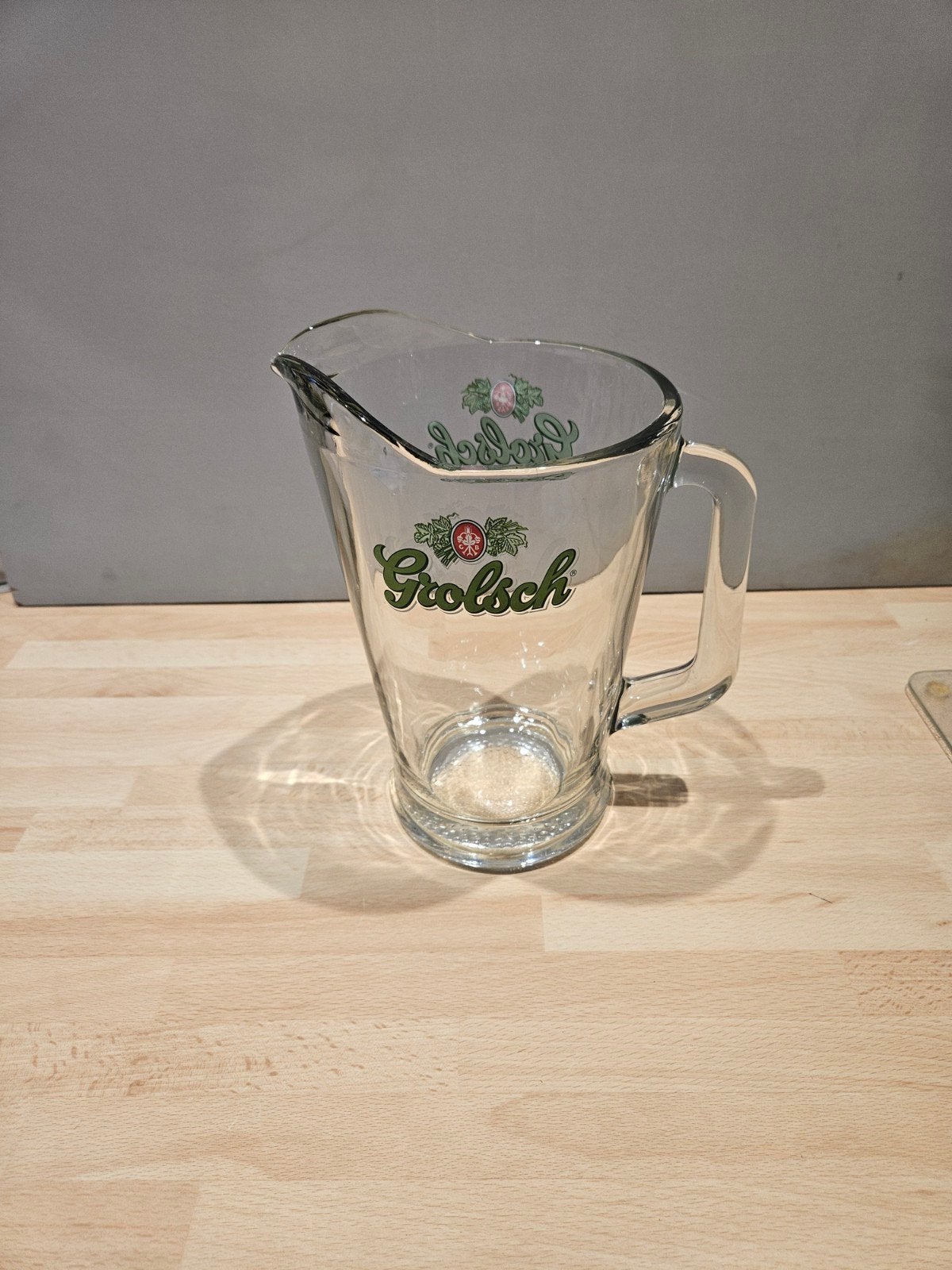 Grolsch bierkan van glas, Ophalen of Verzenden, Gebruikt, Transparant, Glas