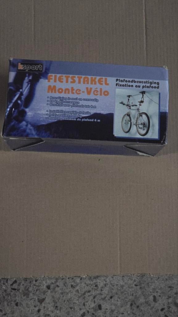 Ksport Fietstakel Monte-Vélo plafondbevestiging, Ophalen