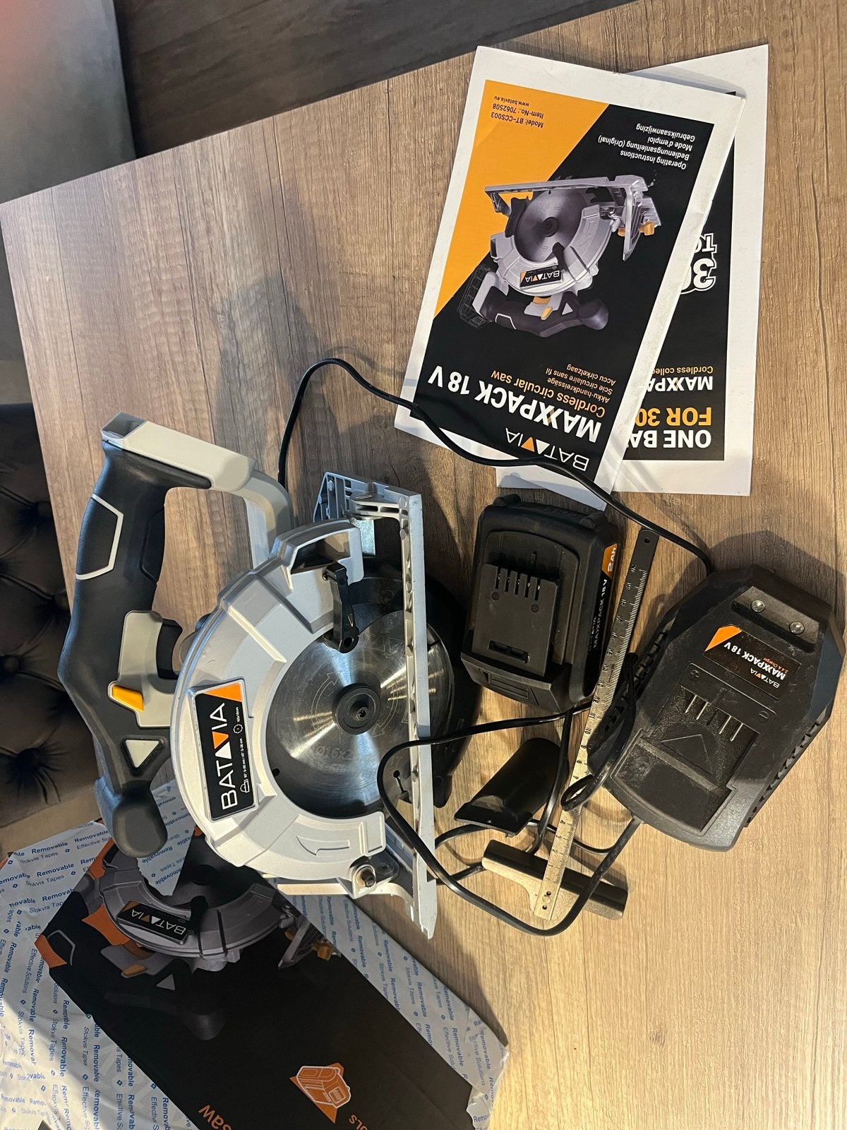Nieuwe Batavia Maxxpack 18V Cirkelzaag met Accu en Lader, Ophalen, Nieuw, Cirkelzaag