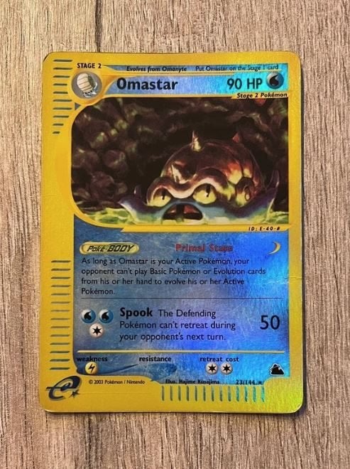Pokemonkaart Omastar (SK 23) Reversed Holo, Verzenden, Gebruikt