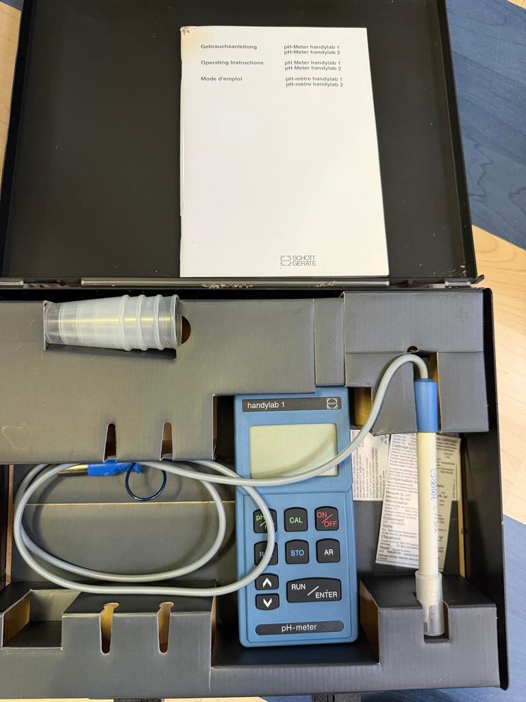 Schott handylab 1 pH-meter - Nauwkeurige pH-metingen, Ophalen, Gebruikt, Vocht of Vloeistof