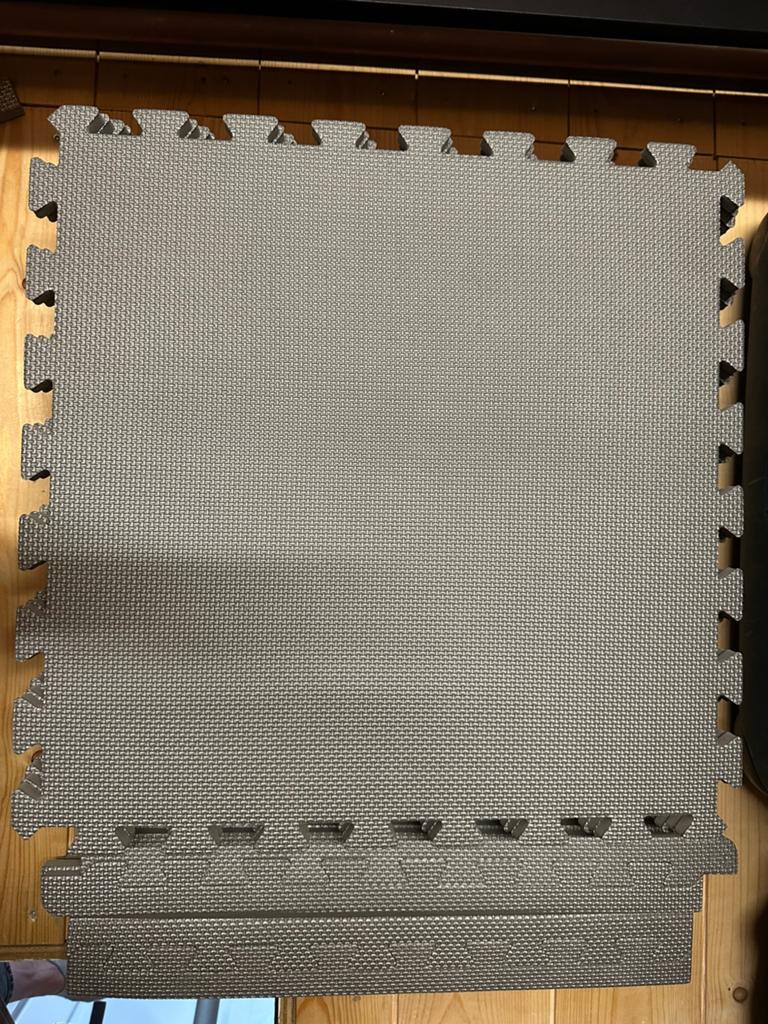Vloertegel puzzel speelmat 50x50x1,4 9 stuks, Ophalen, Gebruikt