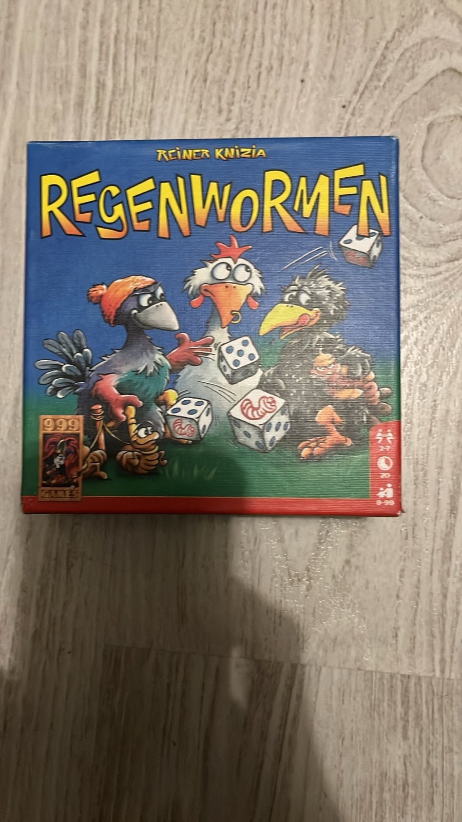 Regenwormen - Compleet dobbelspel van Reiner Knizia, Een of twee spelers, Ophalen of Verzenden, Zo goed als nieuw