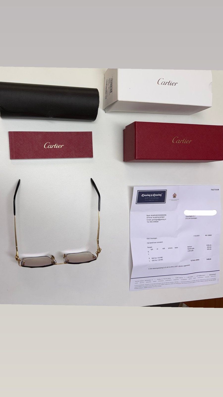 Cartier Zonnebril met Diamant Geslepen Glazen, Sieraden, Tassen en Uiterlijk, Zonnebrillen en Brillen | Dames, Overige merken