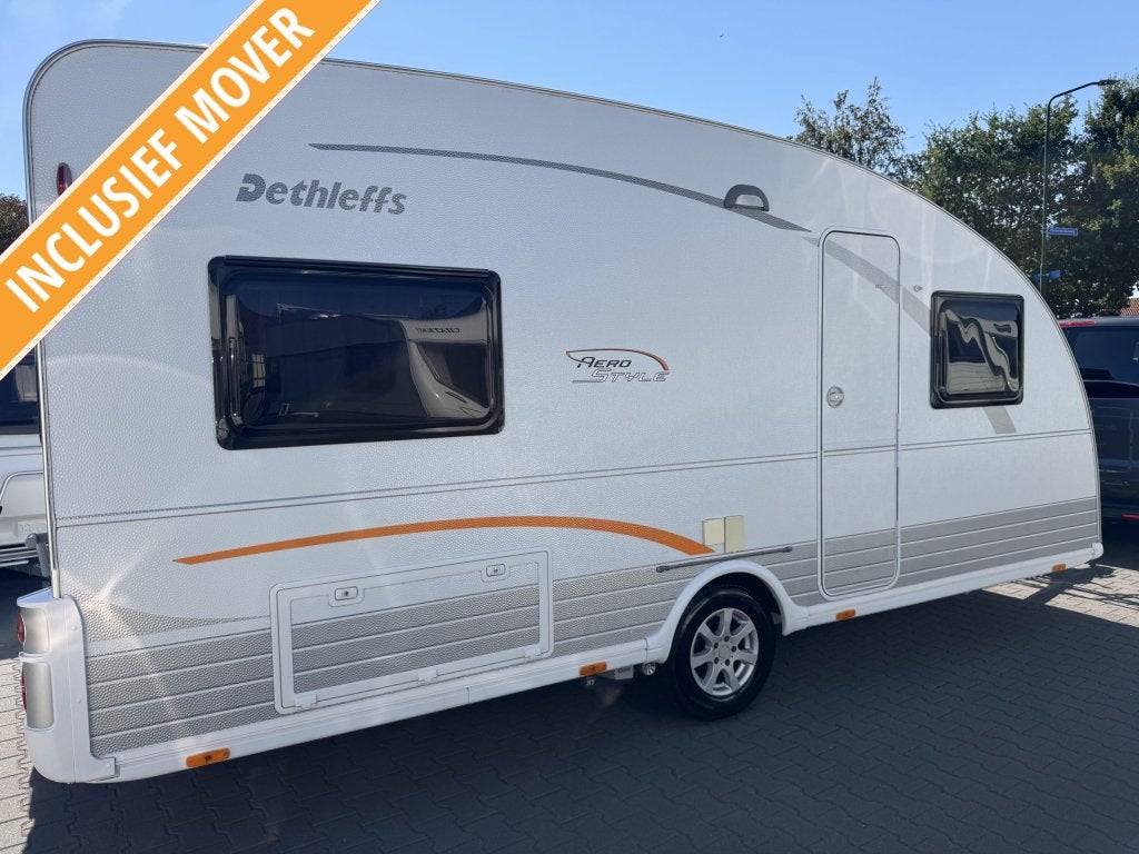 Dethleffs Aero Style 470 DB / topstaat / mover / voortent, Caravans en Kamperen, Rondzit, Bedrijf, Schokbreker, Overige typen