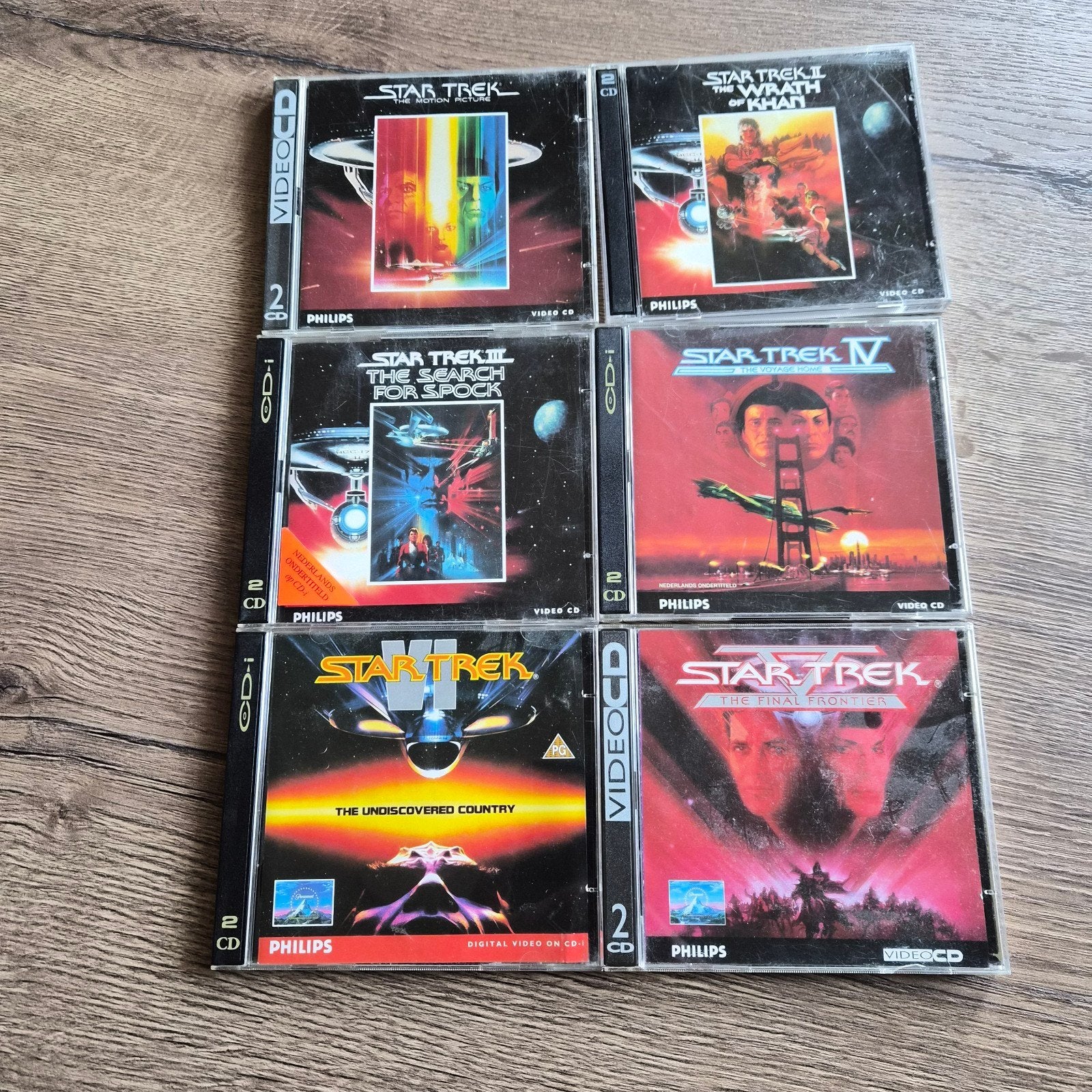 Star Trek Video CD Collectie (Deel I-VI), Vanaf 12 jaar, Ophalen of Verzenden, Gebruikt, Inclusief doosje
