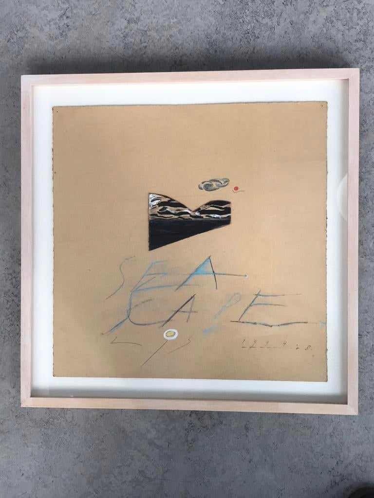 Han Bennink, Sea Scape, collage, Antiek en Kunst, Ophalen