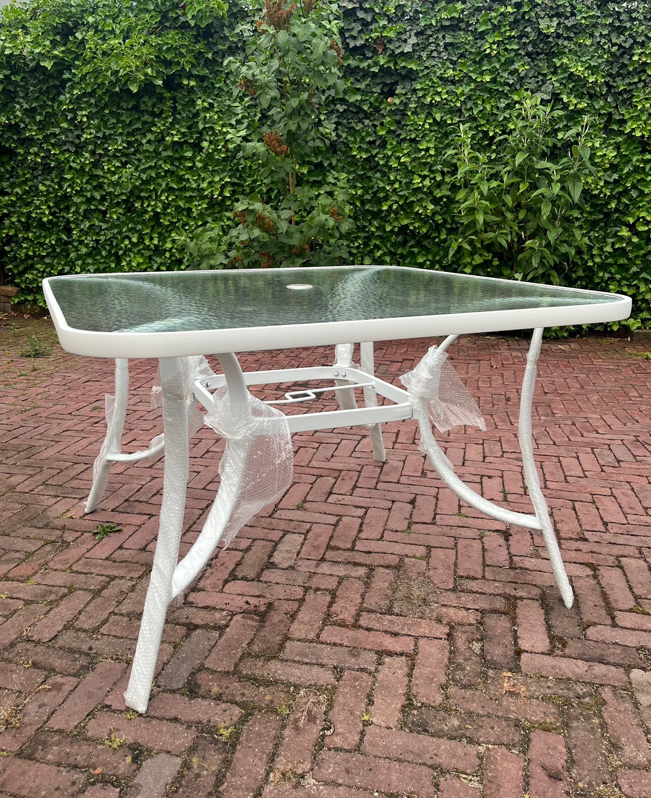 Tuintafel NIEUW tuinset tafel, Tuin en Terras, Ophalen, Nieuw, Rechthoekig, Aluminium