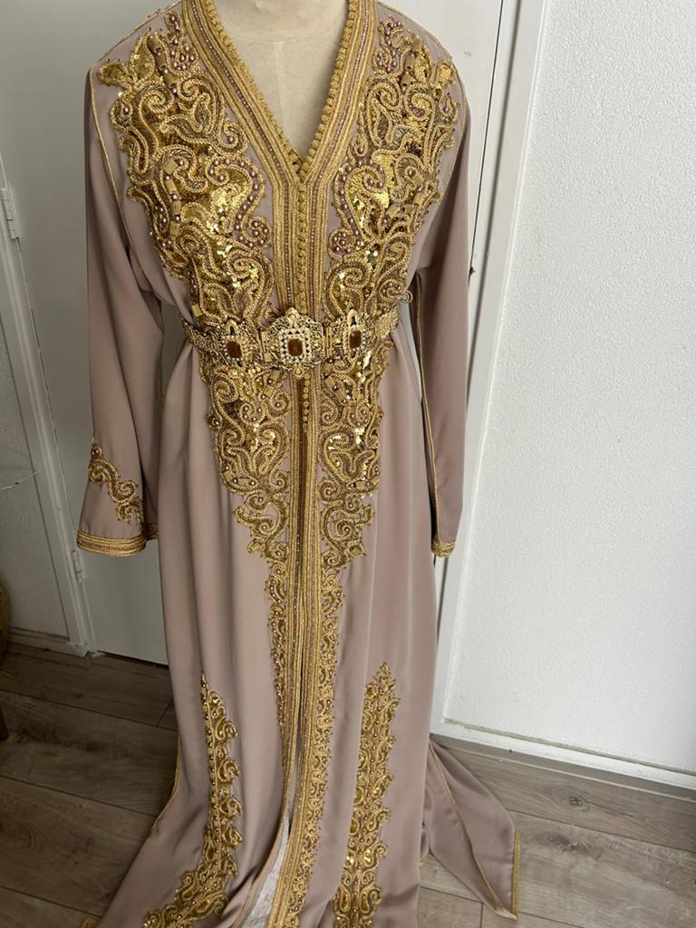 Prachtige Marokkaanse jurk kaftan takchita maat l/xl, Kleding | Dames, Gelegenheidskleding, Overige typen, Blauw, Maat 46/48 (XL) of groter