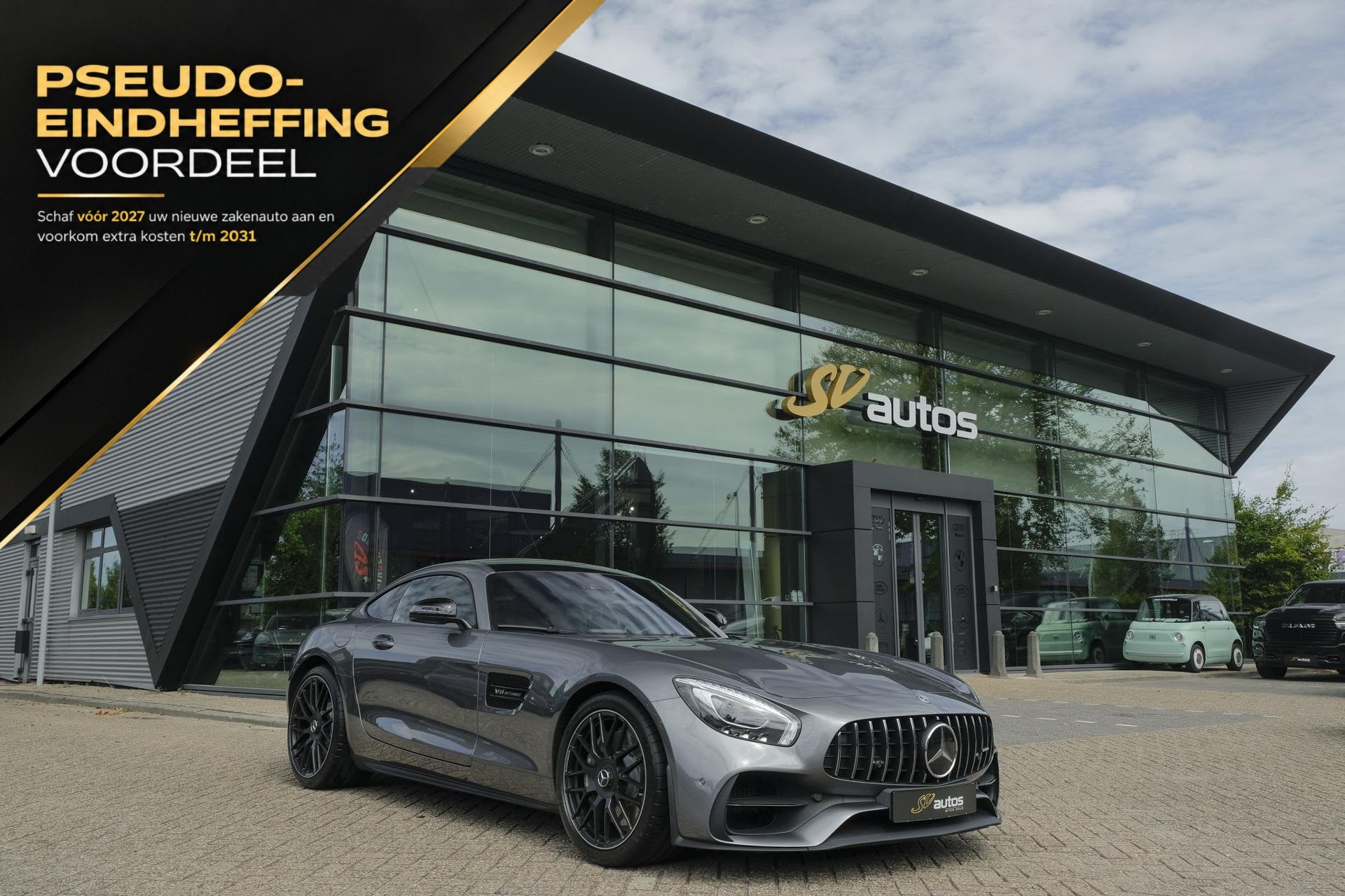Mercedes-Benz AMG GT 4.0 V8 Aero Pack Panoramadak Sportuitla, Auto's, Automaat, Achterwielaandrijving, Gebruikt, Bedrijf