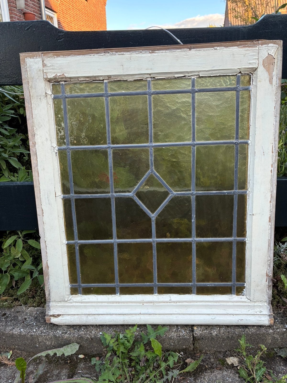 Glas in lood ramen, Doe-het-zelf en Verbouw, Glas en Ramen, Ophalen, Gebruikt, Minder dan 80 cm, Overige typen