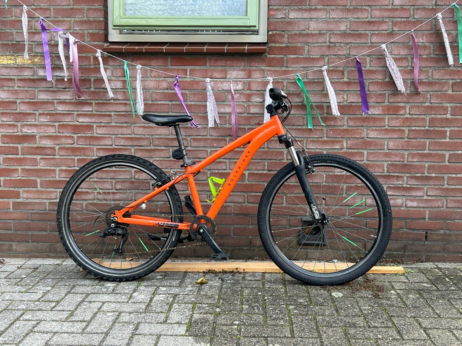 Rockrider ST 500 26 inch mountainbike - Opknapper, Fietsen en Brommers, Gebruikt, Hardtail, Velgrem, Ophalen
