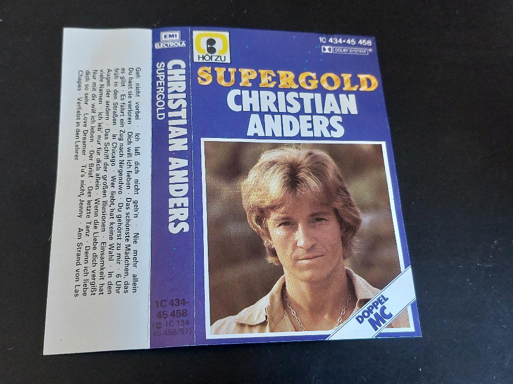 CHRISTIAN ANDERS - SUPERGOLD (MC), Cd's en Dvd's, Cassettebandjes, Zo goed als nieuw, Origineel, Pop, 1 bandje, Ophalen of Verzenden