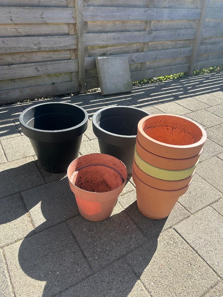 Bloembakken, Tuin en Terras, Bloembakken en Plantenbakken, Ophalen, Kunststof, Gebruikt, Minder dan 30 cm