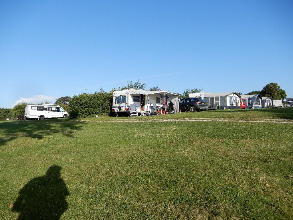 luifel voor caravan 460 breed, Ophalen, Zo goed als nieuw