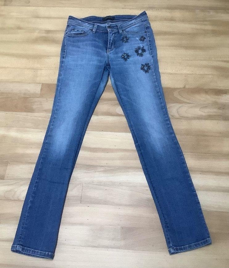 Luxe Cambio jeans maat 36 // ZGAN, Ophalen of Verzenden, Zo goed als nieuw, Blauw, W28 - W29 (confectie 36)