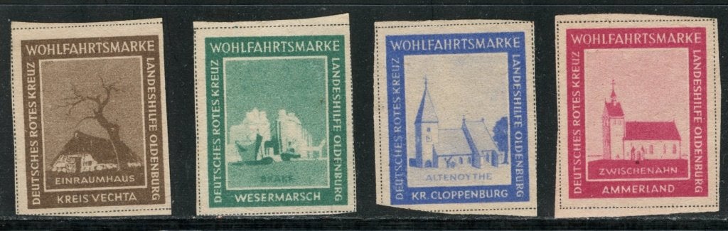 Lokal Oldenburg 1-4 I ongebruikt ongetand, Verzenden, Overige periodes, Postfris