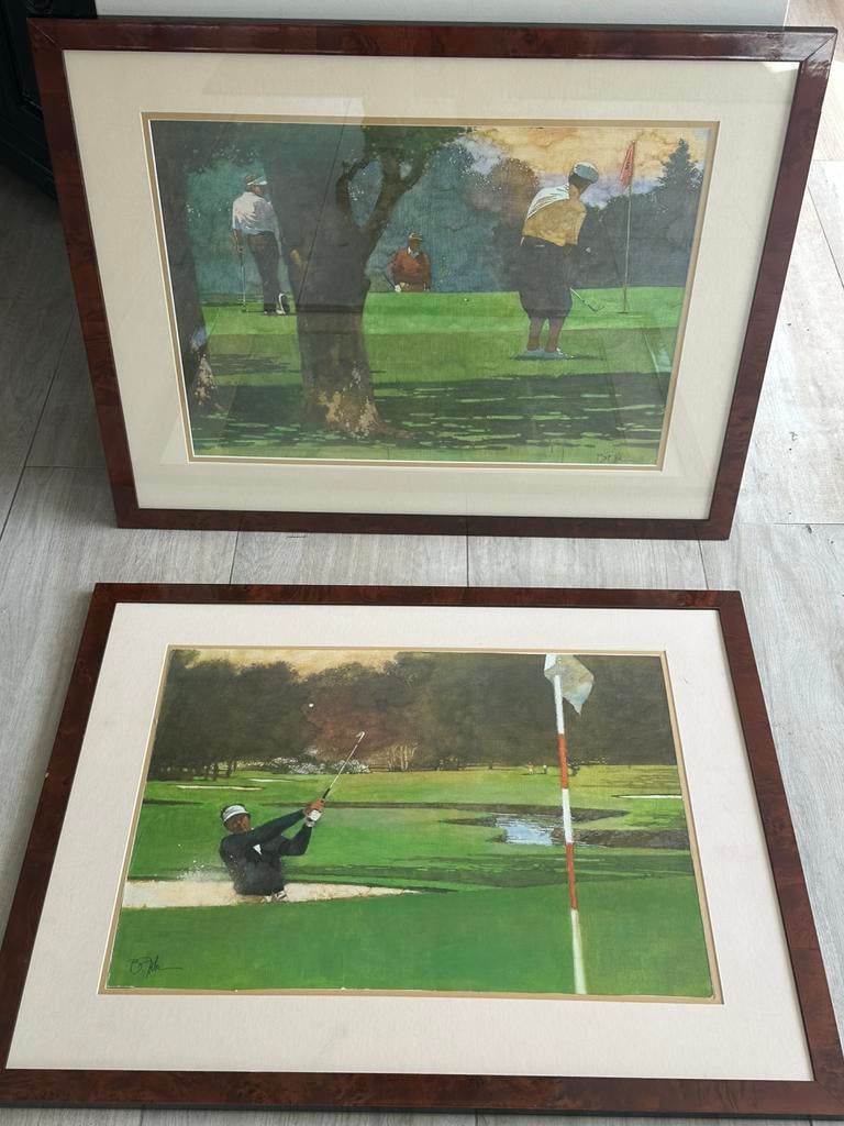 Bart Forbes Grote art Print schilderijen Golf Thema, Antiek en Kunst, Kunst | Schilderijen | Klassiek, Ophalen of Verzenden