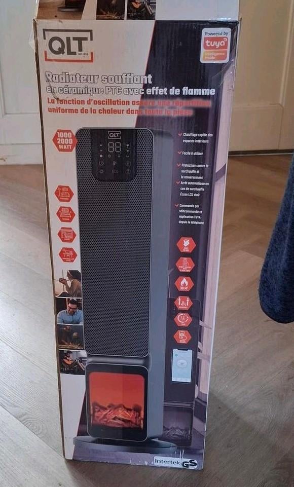 Keramische ventilatorkachel, Huis en Inrichting, Kachels, Ophalen of Verzenden, Zo goed als nieuw, Elektrisch