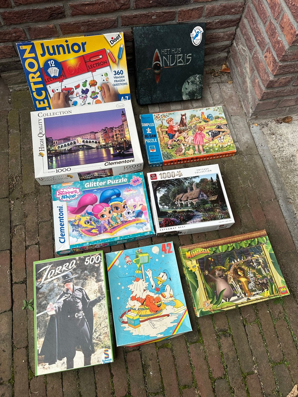 Diverse puzzels en spellen: Legpuzzels, Electon Junior, Anub, Ophalen of Verzenden, 500 t/m 1500 stukjes, Gebruikt, Legpuzzel